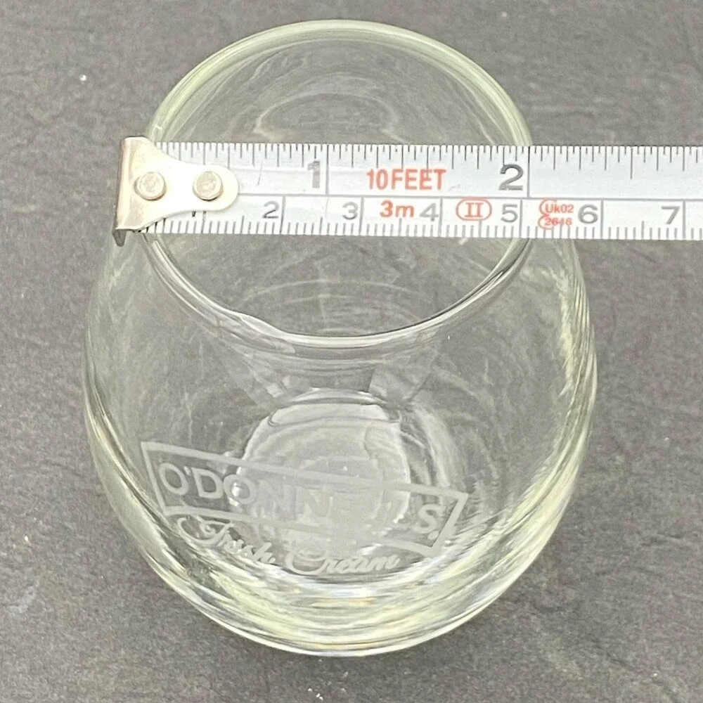 O'Donnells Irish Cream Logo Glasses Set of 2 Mixed Clear‎ Barware Pub Classic